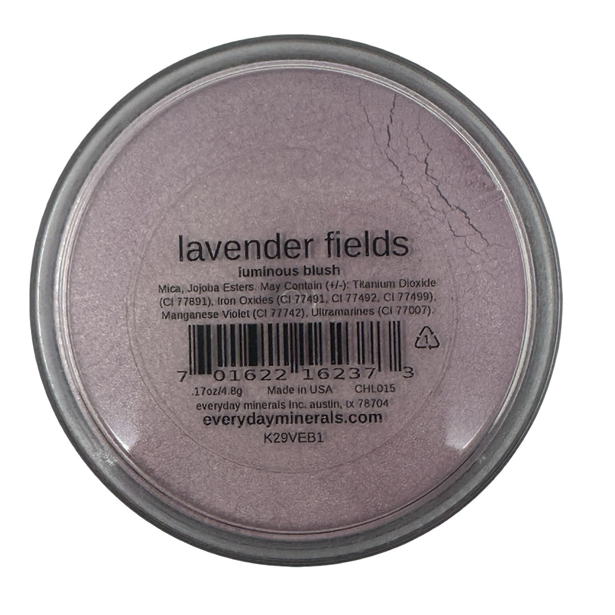 Discontinued Everyday Minerals Luminous Blush Lavender Fields - Lot of 2