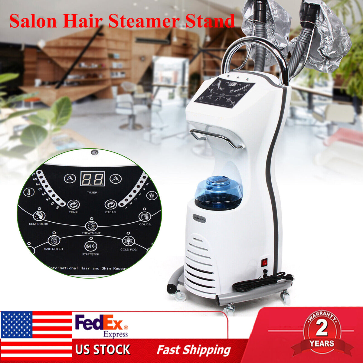 Salon Hair Steamer Stand - Micro Mist Oil Treatment Machine
