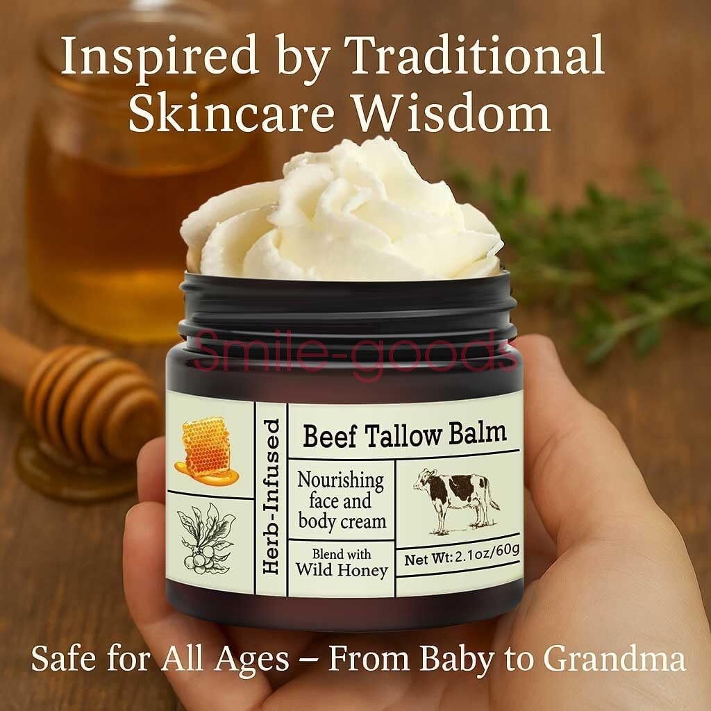 Organic Grass-Fed Beef Tallow Balm - Face & Body Moisturizer