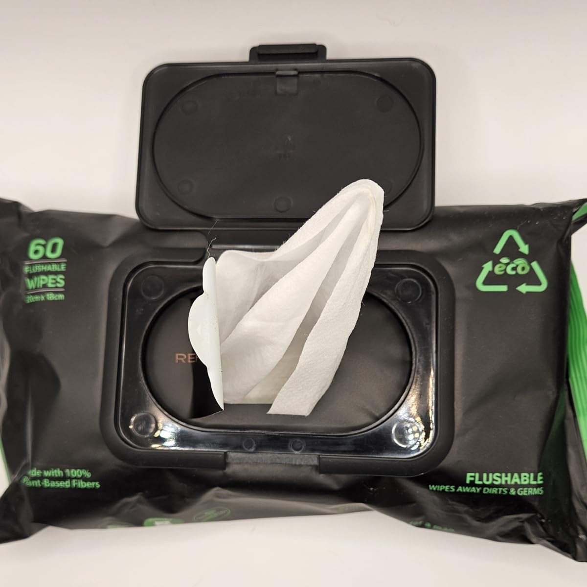 Adult Flushable Wipes Extra Large Unscented Aloe 60 Count - Gentle Personal Hygiene