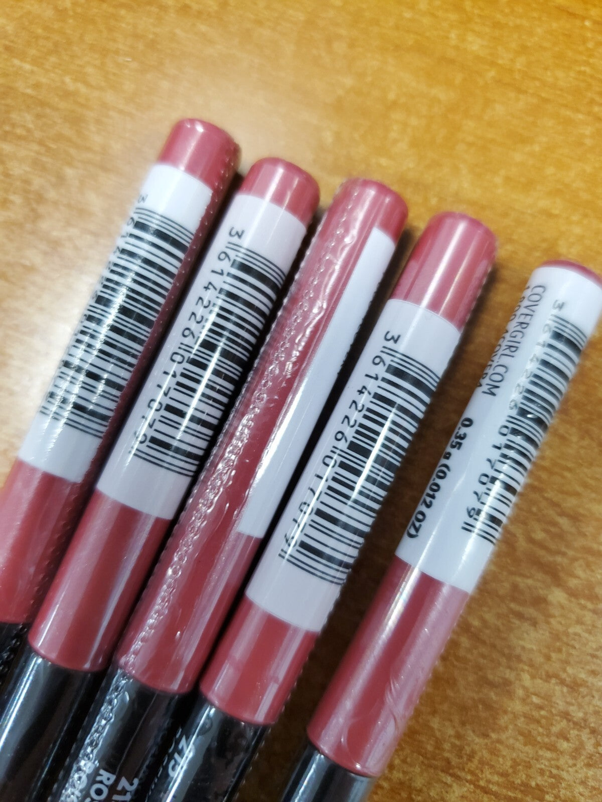 Lip Liner Pencil - Retractable, Creamy & Self-Sharpening, 5 Pack
