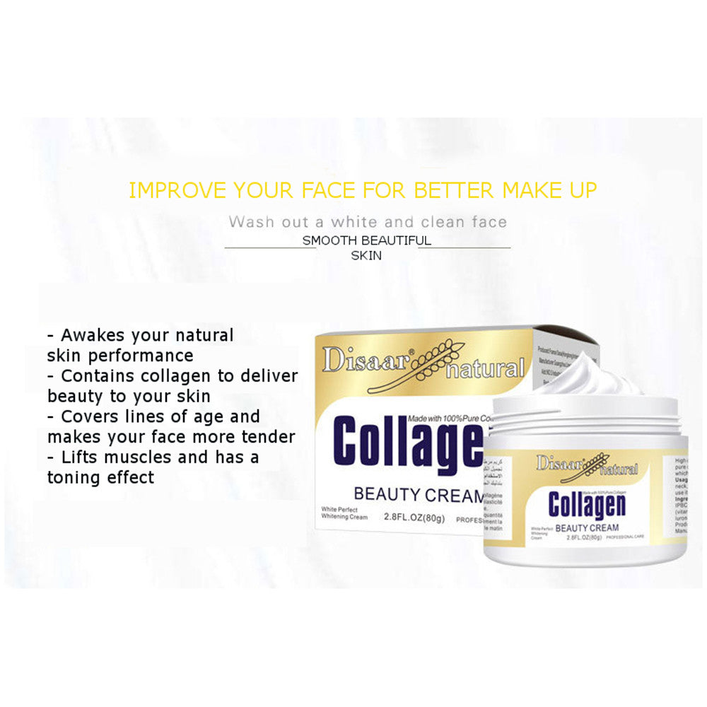 Pure Collagen Anti-Aging Face Cream - Moisturizing & Wrinkle Repair 80g