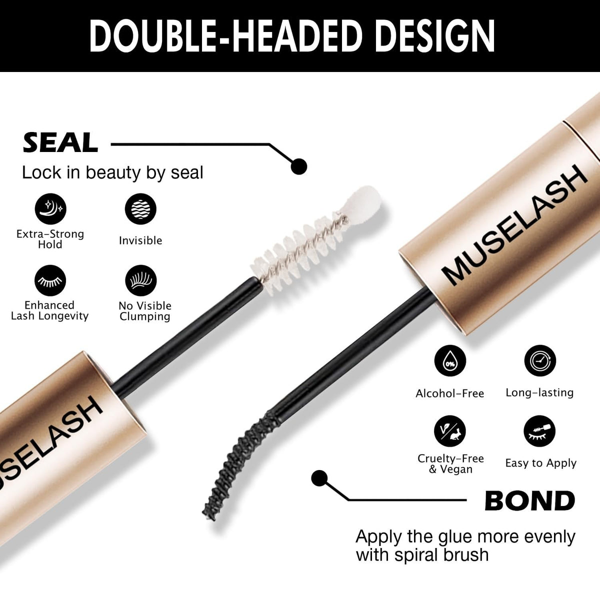 Waterproof Lash Bond & Seal Adhesive for DIY Eyelash Extensions – Long-Lasting 7-Day Hold