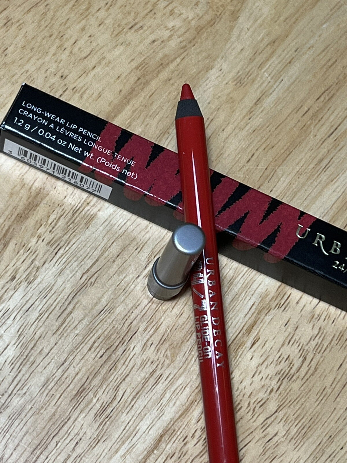 Lip Liner Pencil Long-Lasting Waterproof Bright Red 24/7 Glide-On