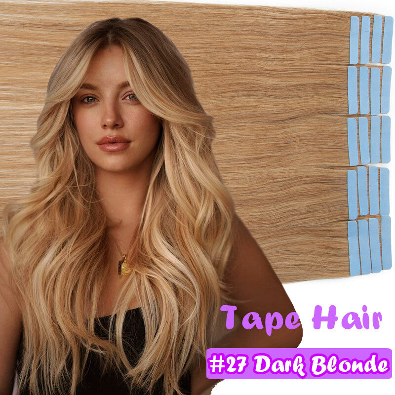 Russian Remy Human Hair Tape-In Extensions Full Head - 60PCS, Multiple Lengths & Colors