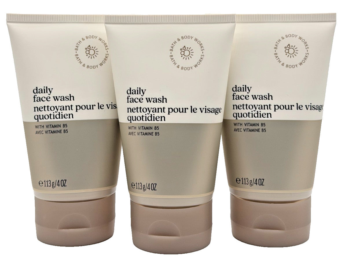 Daily Facial Cleanser with Vitamin B5 - 3 Pack, 4 oz Tubes