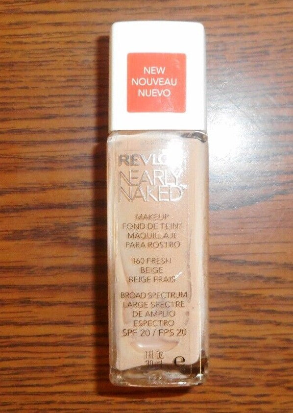 Face Makeup Foundation - Revlon Nearly Naked 1 Fl Oz for Natural Look