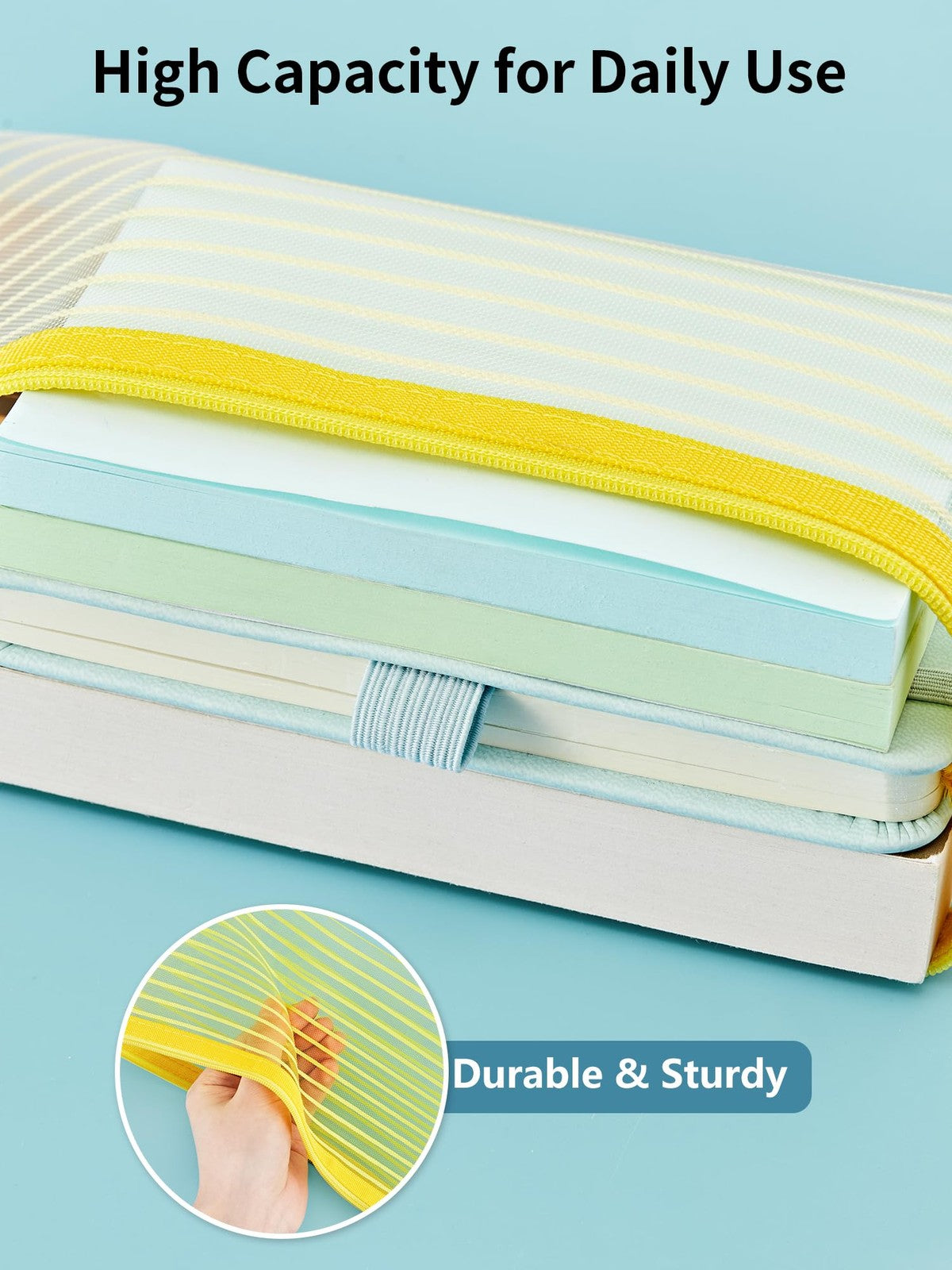 Mesh Zipper Pouches Set of 80 in 10 Colors - Durable Storage Bags for Office, Travel & Cosmetics