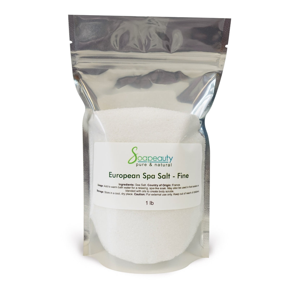 EUROPEAN SPA SALT Fine Grain 100% Pure Natural Unscented