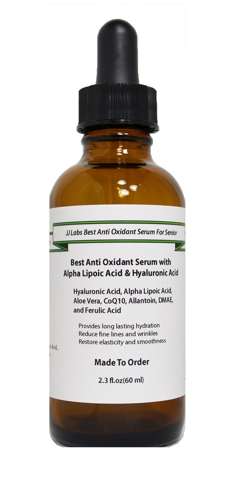 Senior Anti-Oxidant Face Serum with Hyaluronic Acid & ALA - Natural Skin Care