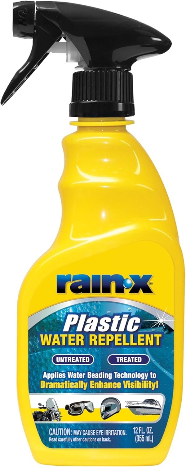 Water-Repellent Plastic Treatment for Motorcycle & Marine Windshields - 12 fl oz