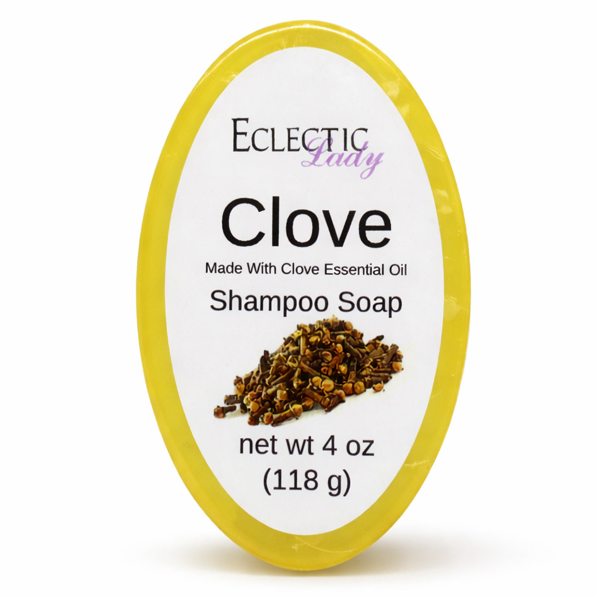 Clove Shampoo Bar with Argan Oil & Honey - 4 oz Natural Hair Care