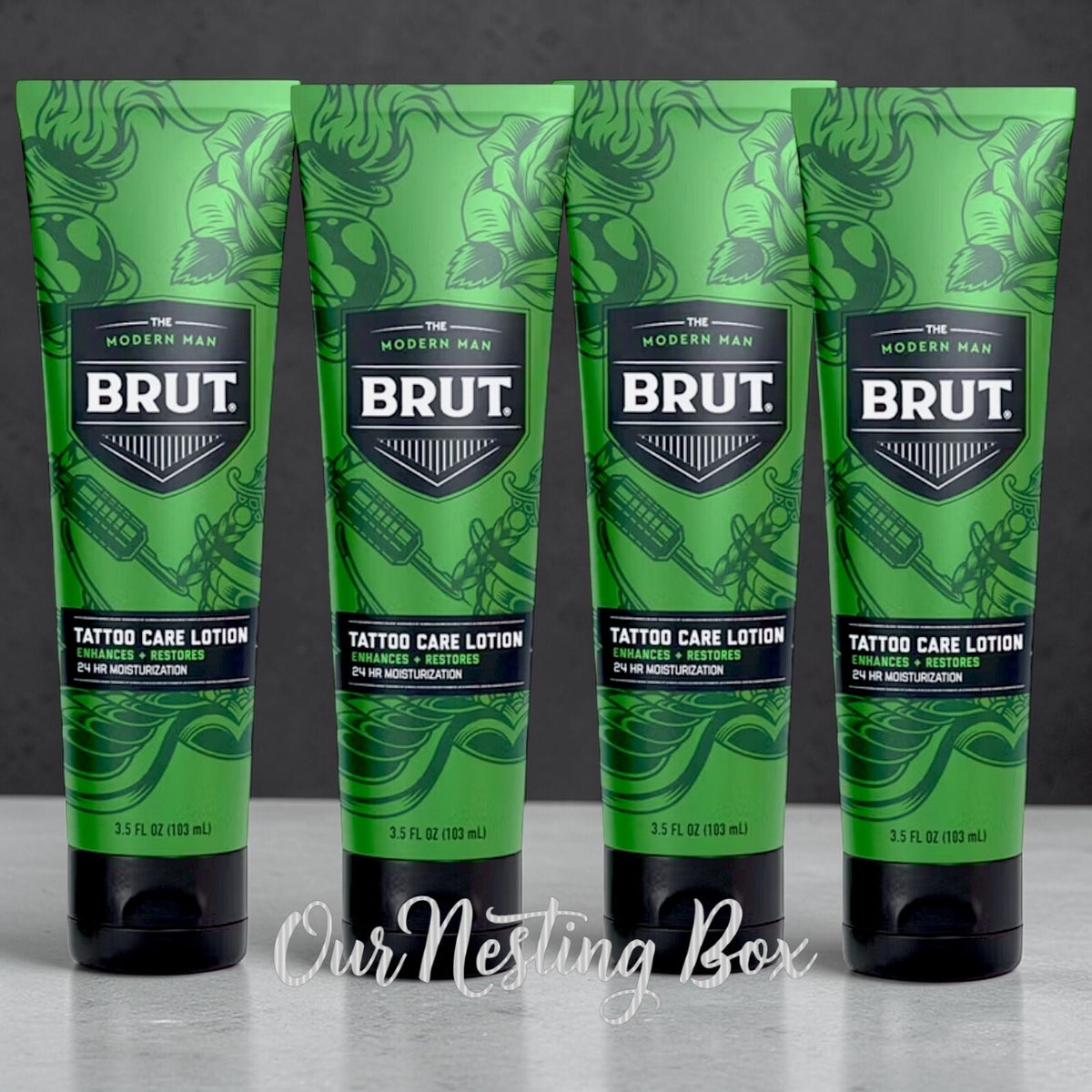 Tattoo Care Lotion – 24hr Moisturizer, 3.5oz (Pack of 4)