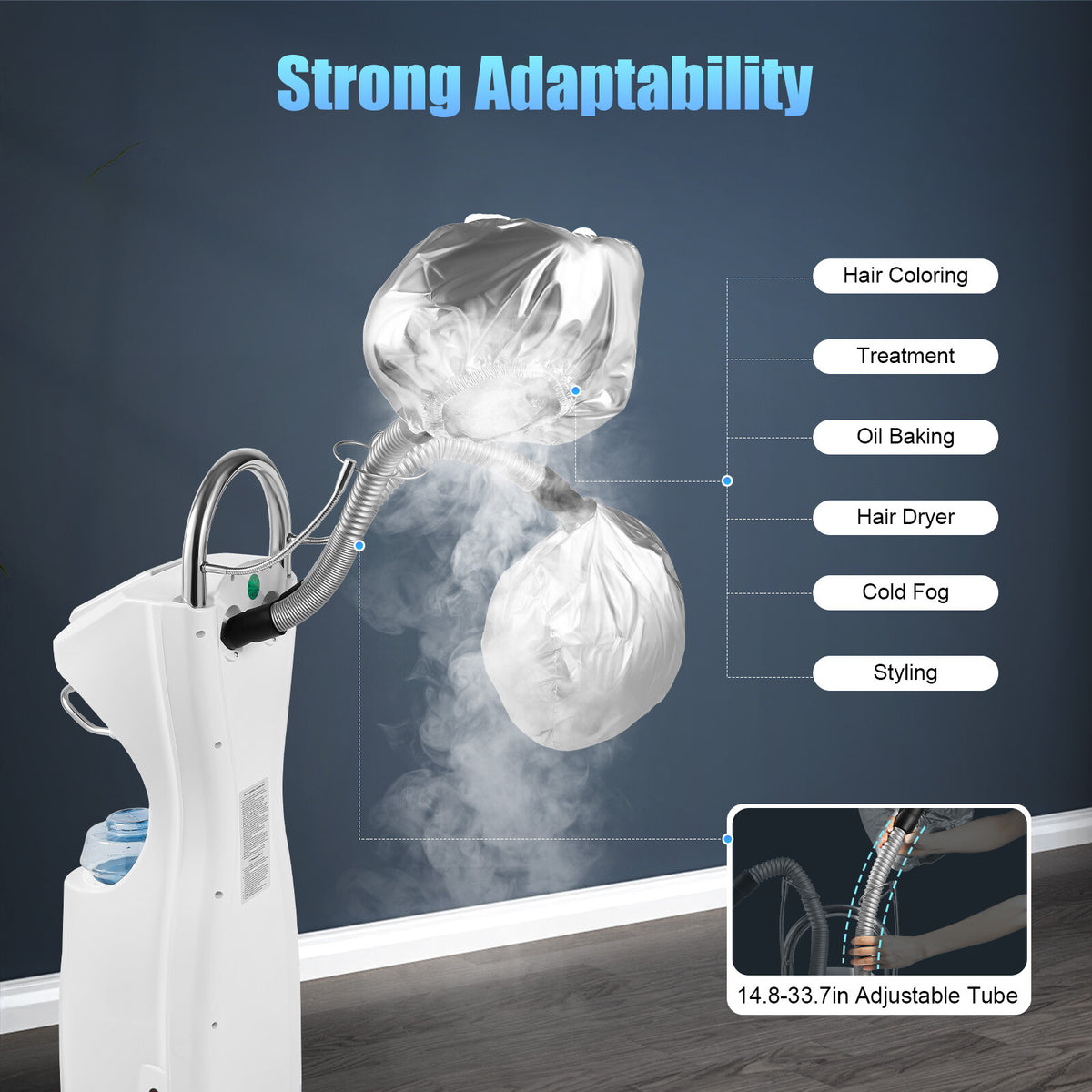 Stand Hair Steamer Machine Oil Treatment 110V