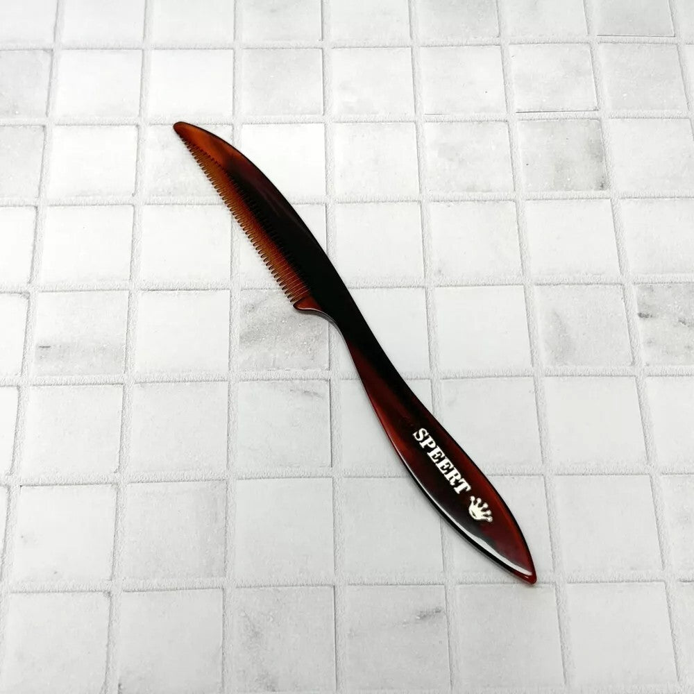 Swiss Handmade Moustache & Beard Travel Comb - 5.5 Inch Cellulose Acetate
