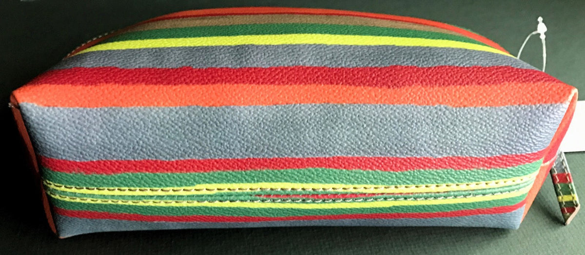 Cosmetic Bag Purse with Zipper Closure - Gypsy Stripe Pattern