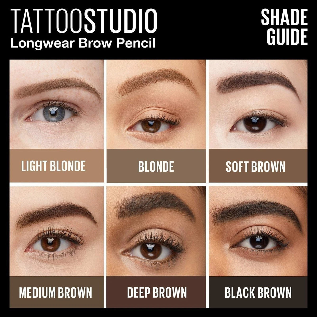 Longwear Eyebrow Pencil - Waterproof & Smudge-Resistant for Natural & Bold Brows