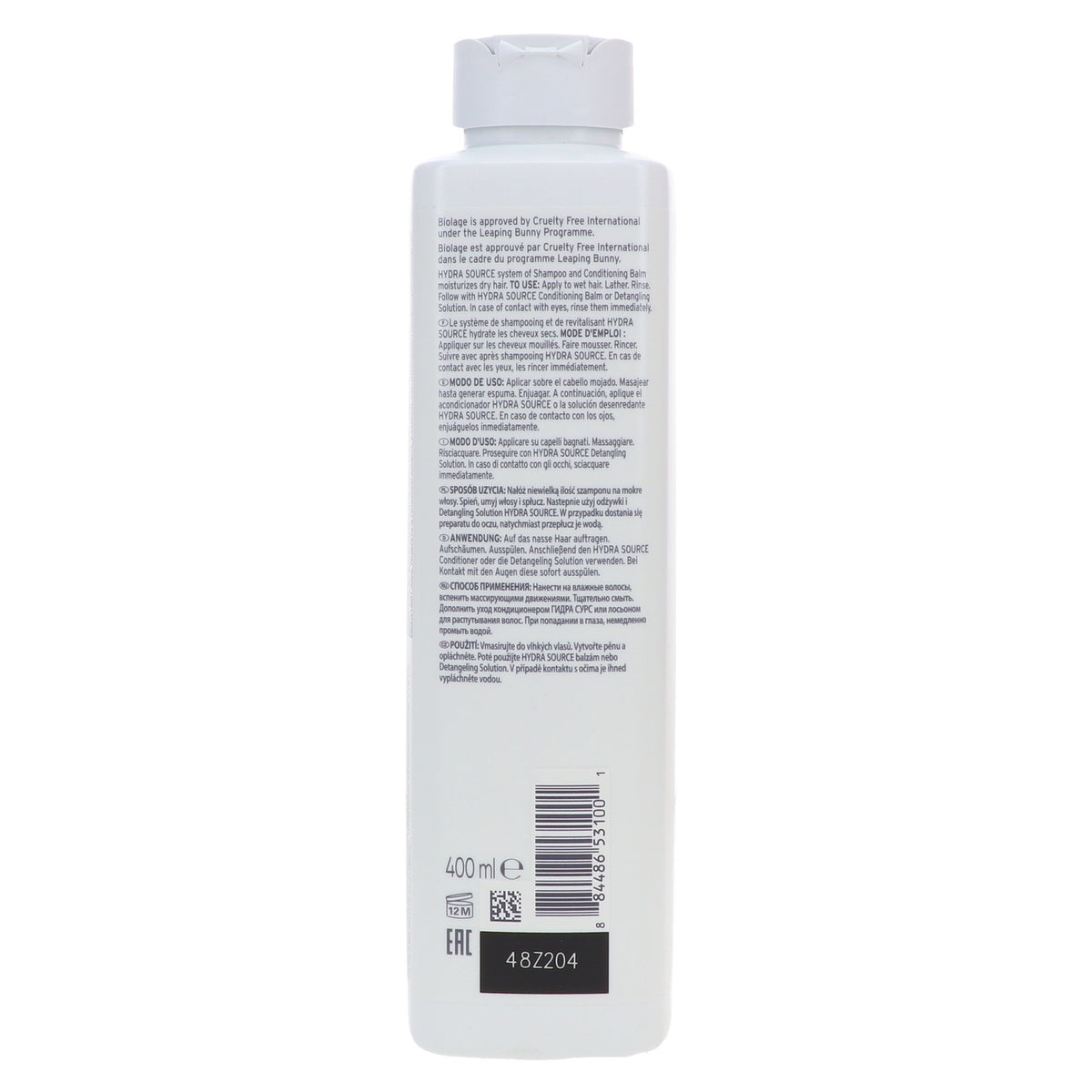 Hydrating Shampoo for Dry Hair - Biolage Hydra Source 13.5 oz