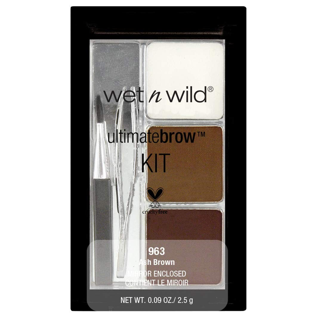 Wet n Wild Ultimate Brow Kit Ash Brown 963 - Complete Eyebrow Set with Tools