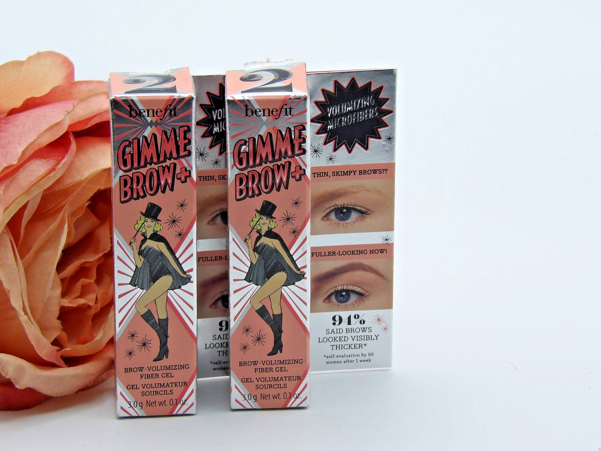 2 Pack Brow Fiber Gel for Fuller Eyebrows - Shade #2