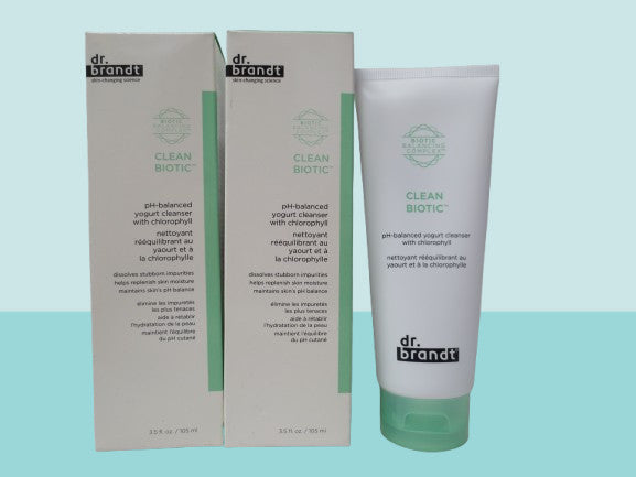 Dr Brandt Clean Biotic pH-Balanced Yogurt Cleanser 3.5 oz - Pack of 2