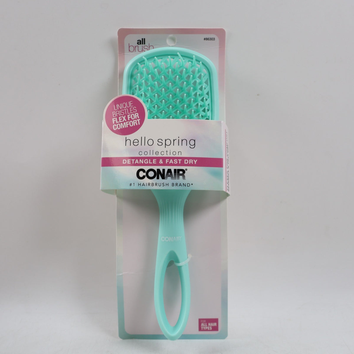 2 Pack Detangle & Fast Dry Hairbrush - Vented Hairbrush for Styling & Blow Drying - Mint
