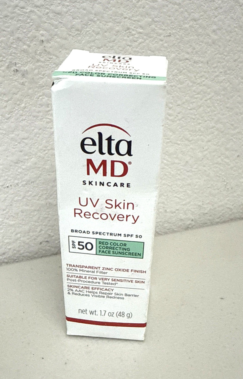UV Skin Recovery Red Color Correcting Face Sunscreen SPF 50