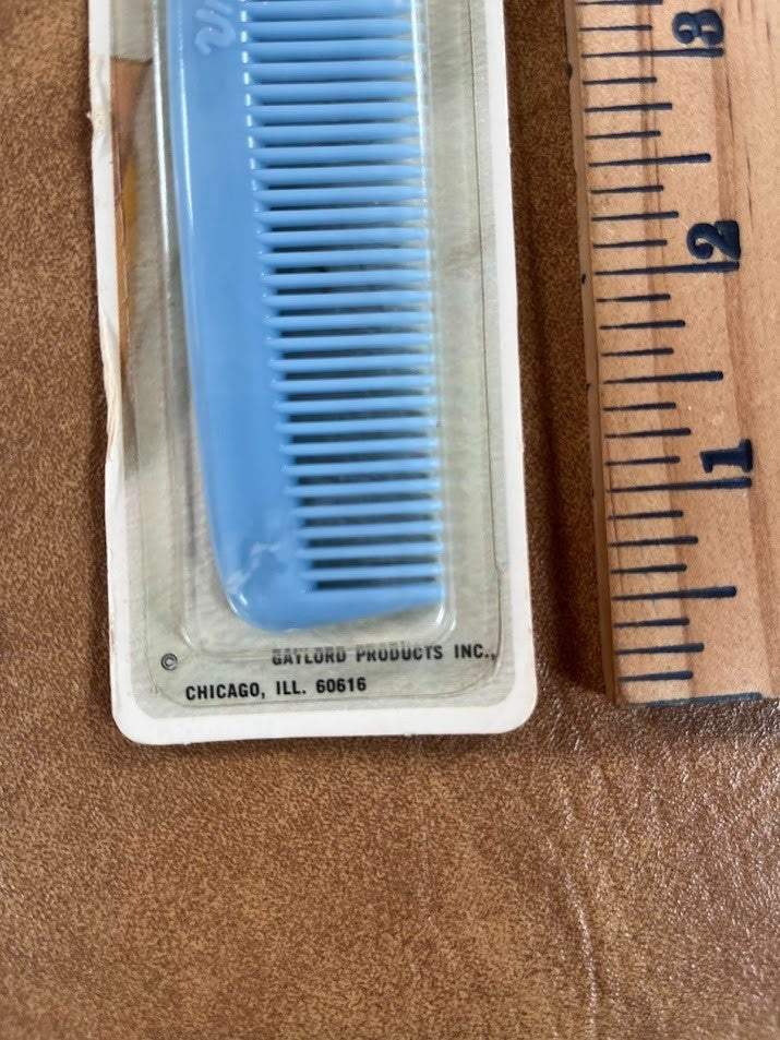 Vintage Gayla Comb NOS Made in USA Sealed Pink and Blue Set