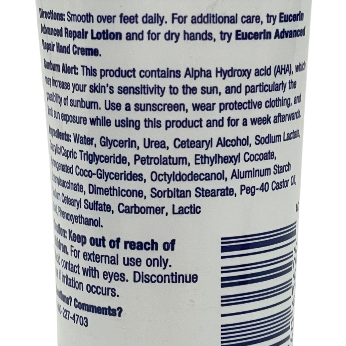 Eucerin Advanced Repair Hand & Foot Cream Set Fragrance-Free 2.7 oz & 3 oz