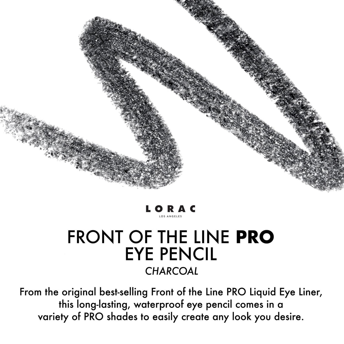 Waterproof Eyeliner Pencil - Long-Lasting, Smudge-Resistant, Charcoal