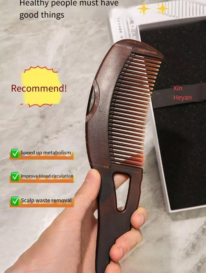 Woman Dandruff Comb with Hollow Teeth & Scalp Massage - Detox & Hair Care Tool