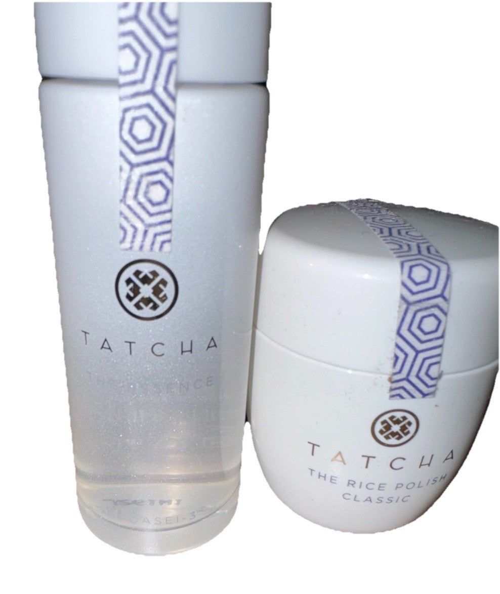 Travel Skincare Duo Set - Hydrating Essence & Exfoliating Rice Polish, 25ml & 15g