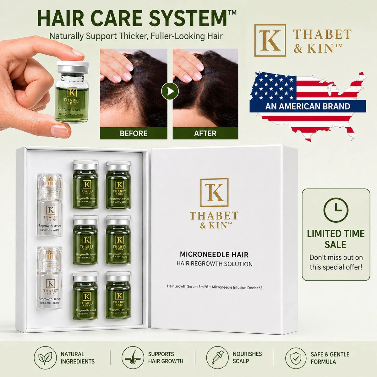 Hair Regrowth Serum - Advanced Treatment for Thicker Hair