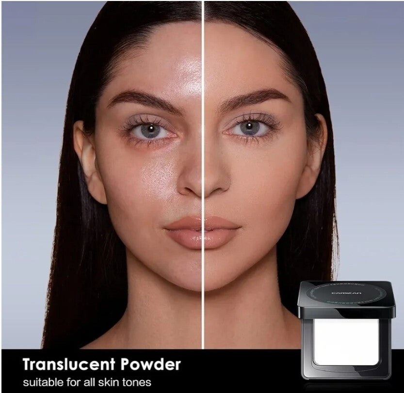 Oil Control Face Powder Compact Translucent Setting Makeup 01