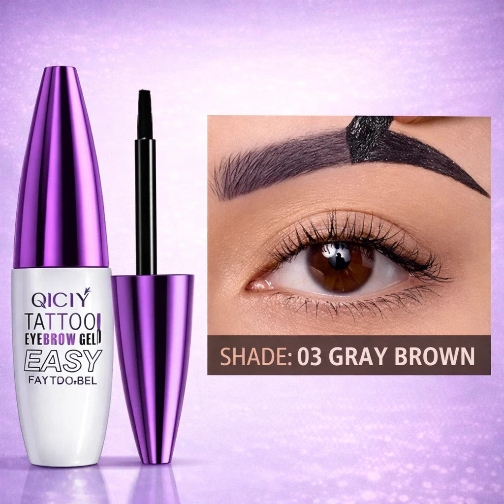 Waterproof Semi-Permanent Eyebrow Tint Gel - Long-Lasting Peel-Off Brow Color