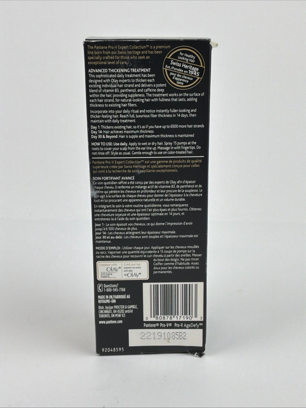 Pantene Age Defy Thickening Treatment - Anti-Aging Hair Care 4.2 FL OZ