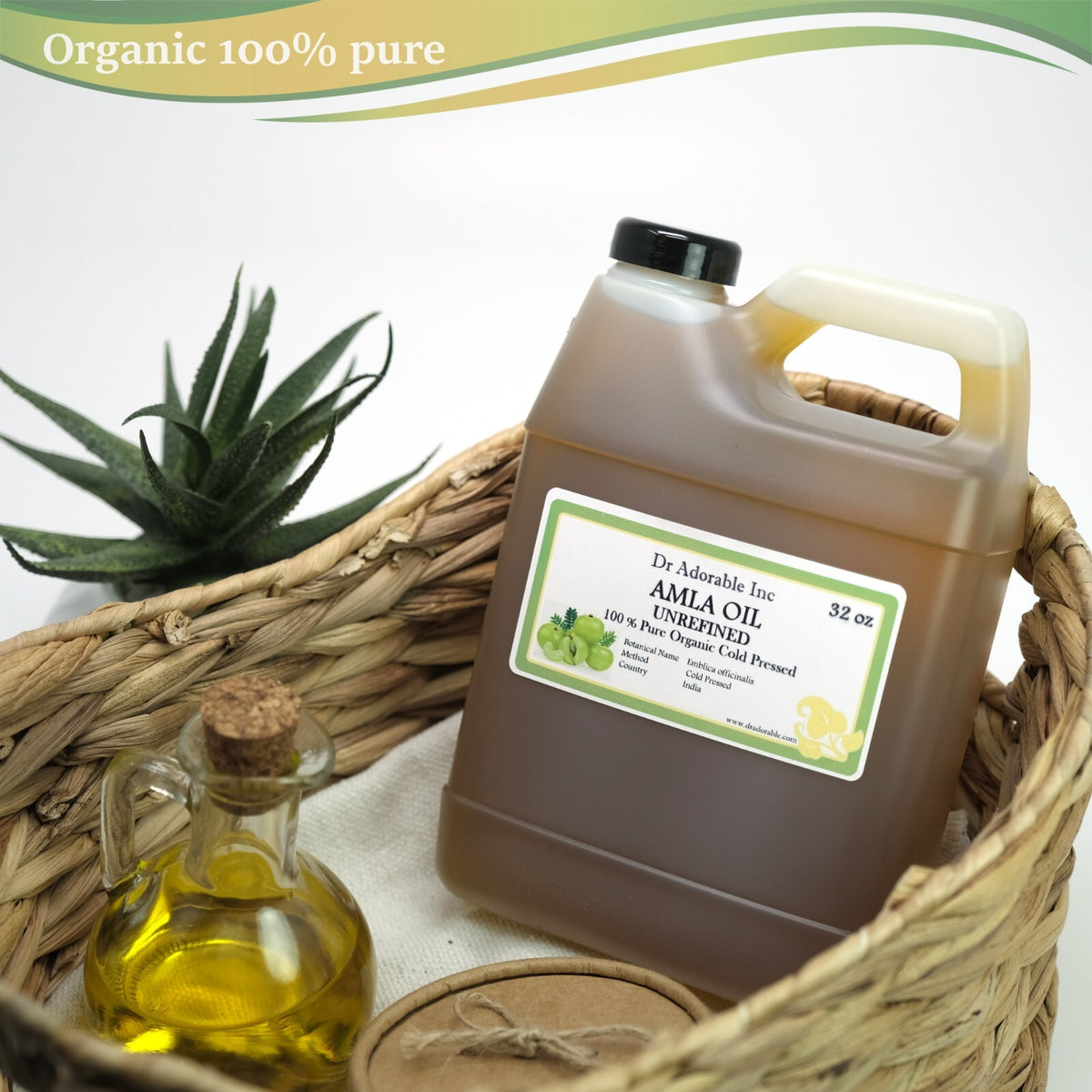 Organic Amla Oil Cold Pressed Virgin Indian Gooseberry