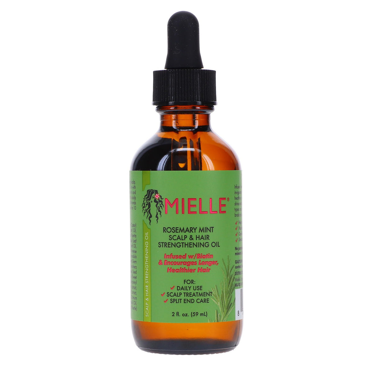 Hair Growth Oil with Rosemary & Mint - 2 oz, 3 Pack - Strengthening & Nourishing