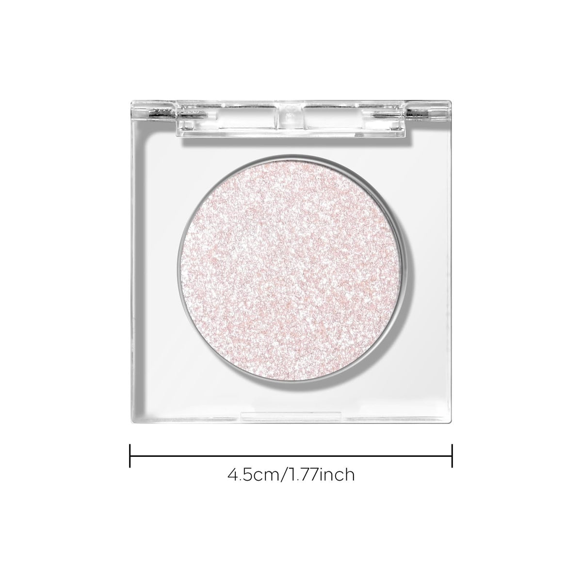 Glitter Eyeshadow - Pale Champagne Silver, Long-Lasting Blendable Makeup