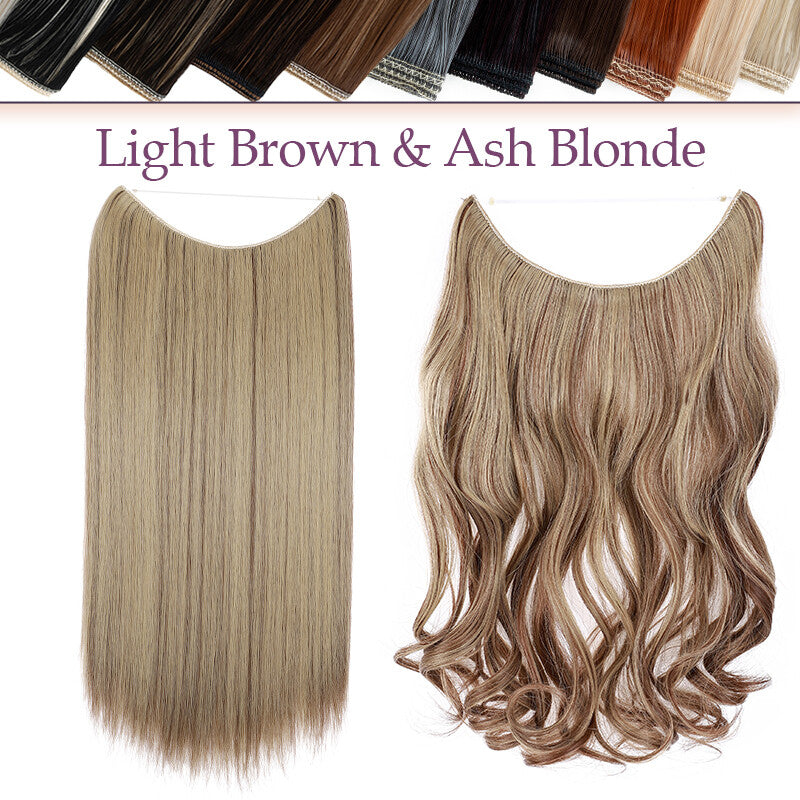 Natural Real Hair Extensions Wire-In Thick Wavy or Straight 20-24 Inch