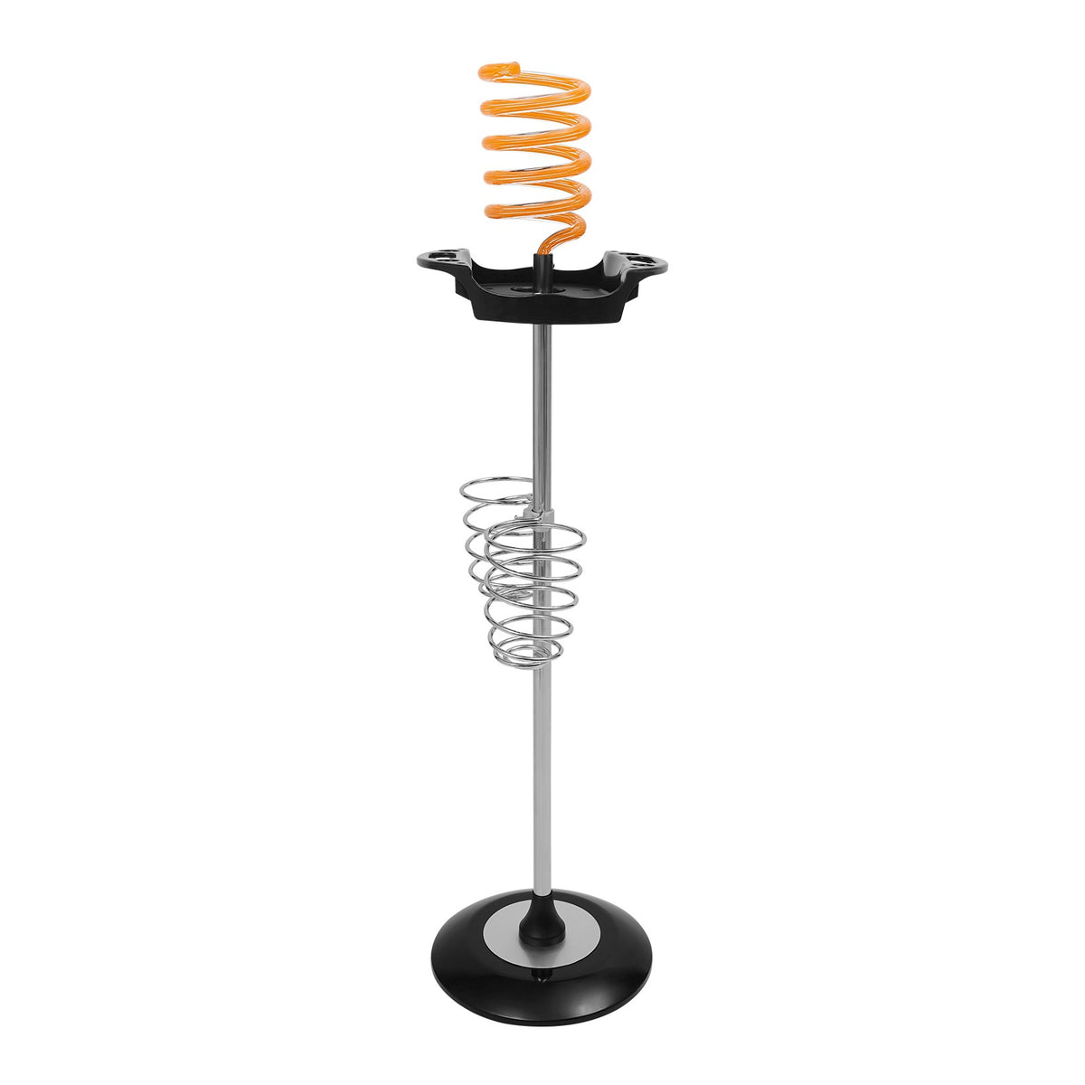 Hair Dryer Stand with Tray and Spiral Holder - Salon Styling Organizer