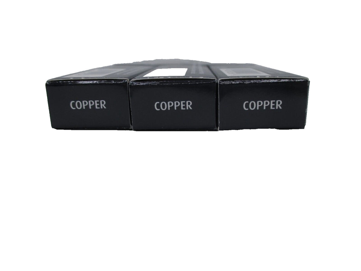 Copper Gel Eyeliner Set - Long-lasting Waterproof Makeup, 3 Pack