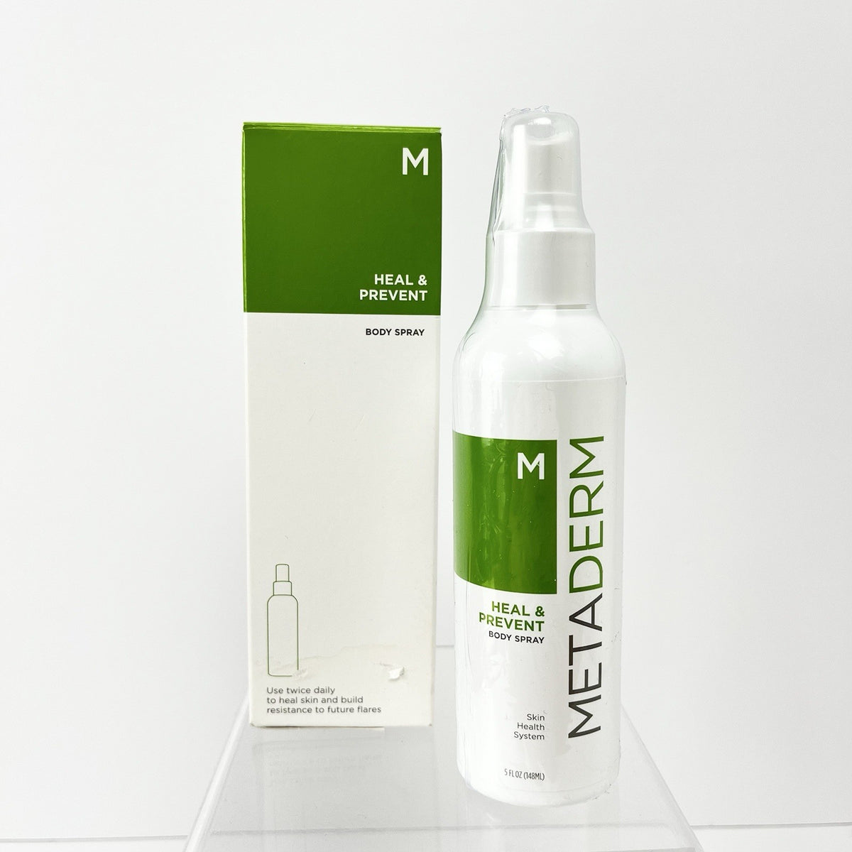 NIB Sealed MetaDerm Heal & Prevent Body Spray 5 Fl Oz - For Eczema