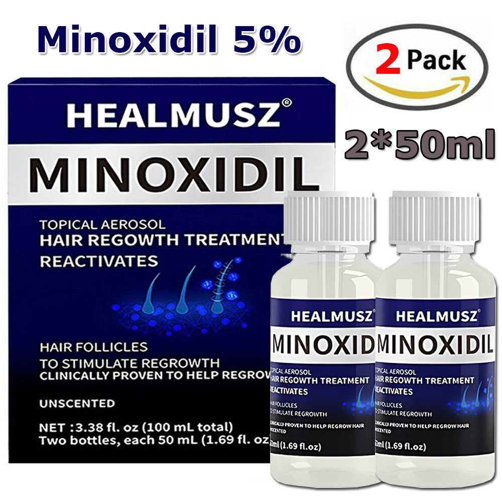 Minoxidil 5% Hair Regrowth Treatment for Men - 2 Pack (100ml)