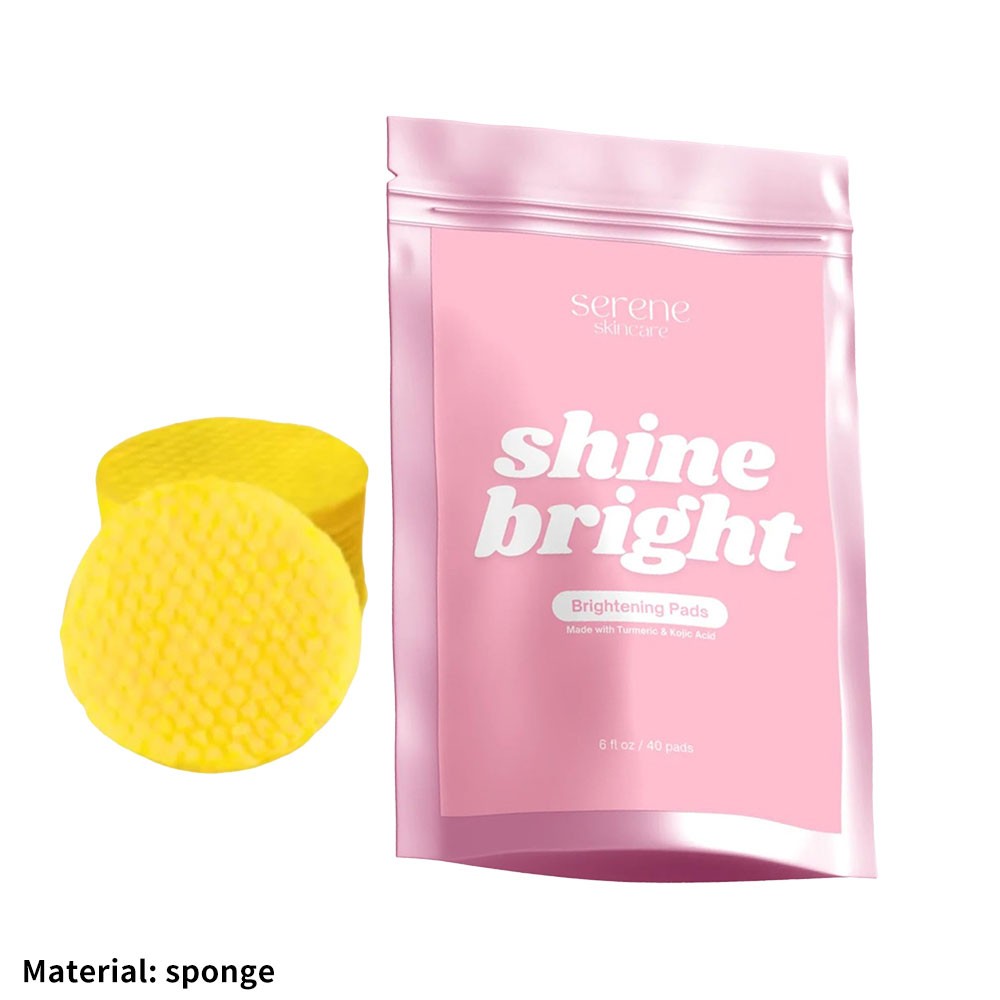 Turmeric Kojic Acid Cleansing Pads for Brightening & Exfoliating - Sensitive Skin Friendly