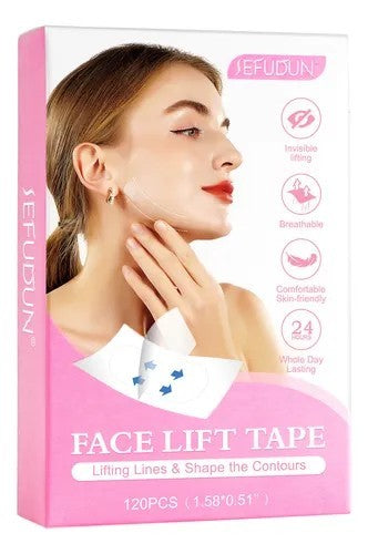 Face Lifting Strips 120 Waterproof Breathable Invisible Skin Tightening