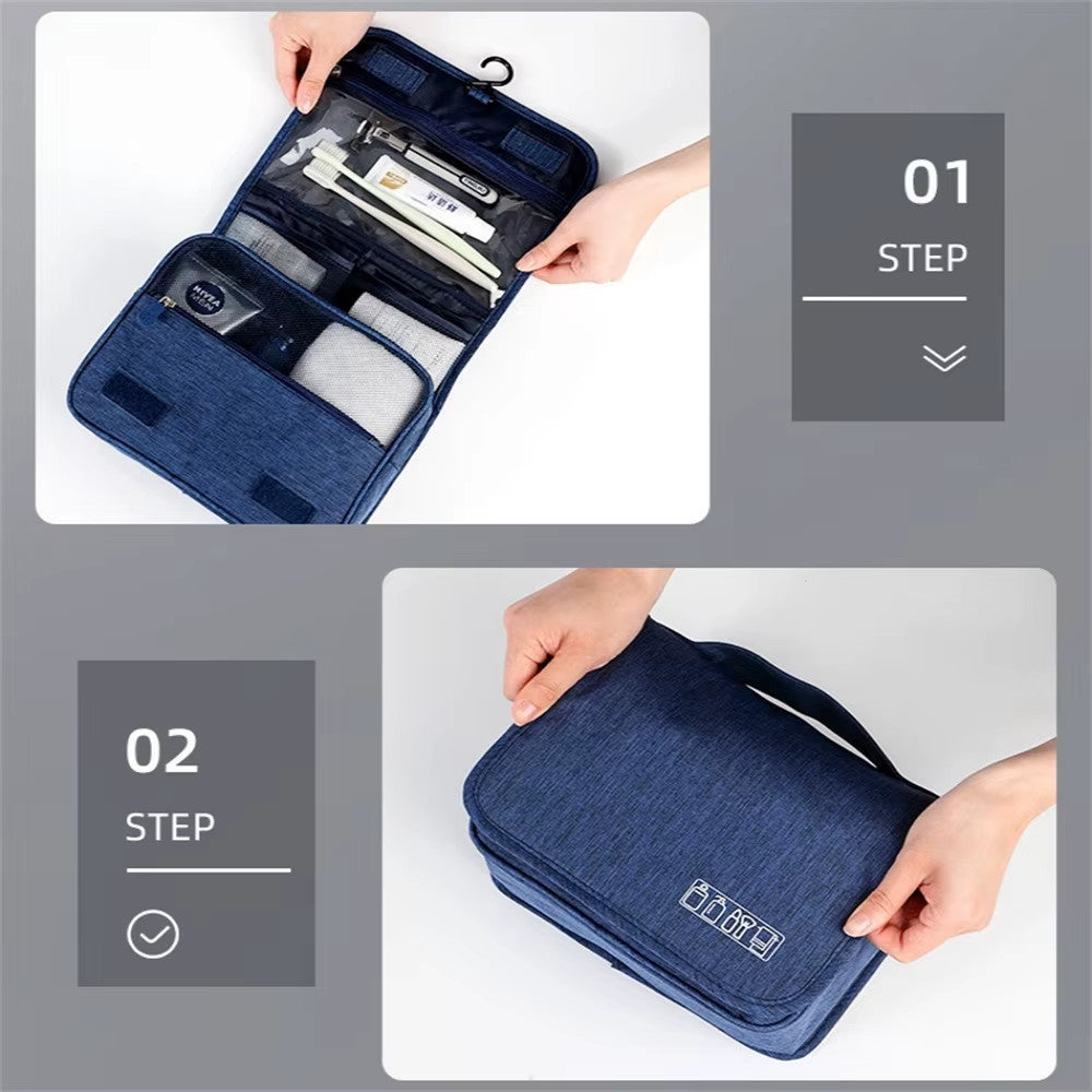 Waterproof Hanging Toiletry Bag Travel Cosmetic Organizer Wash Bag