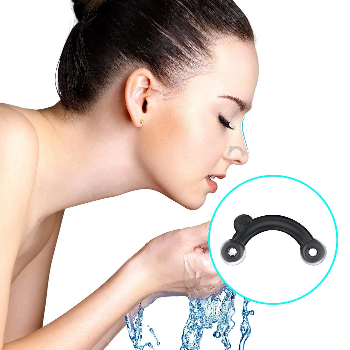 6 Pairs Nose Lifting Clips - Silicone Nose Shaper Inserts for Easy, Pain-Free Nose Straightening