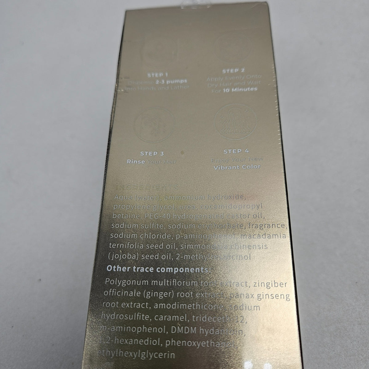 Blonde Hair Dye Shampoo Rich Color Care 200ml Non-Toxic Gold