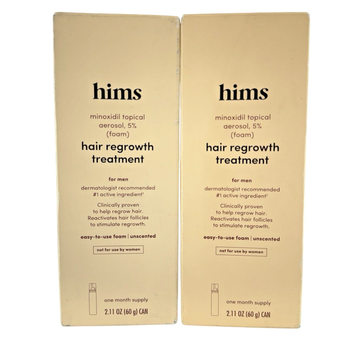 Hair Regrowth Treatment for Men Foam 2.11 oz - 2 Pack